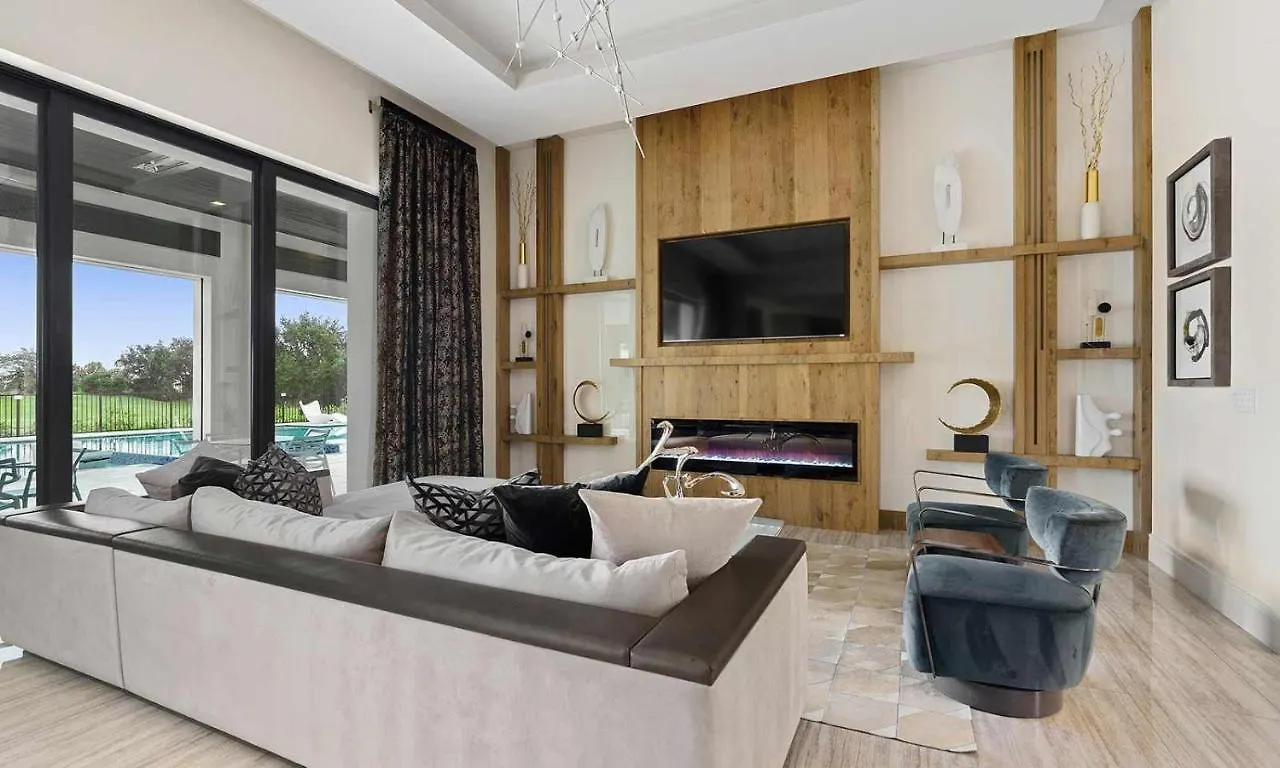 בית נופש Luxurious 9 Bdrm Estate With Golf Simulator And Entertainment Loft At Reunion *