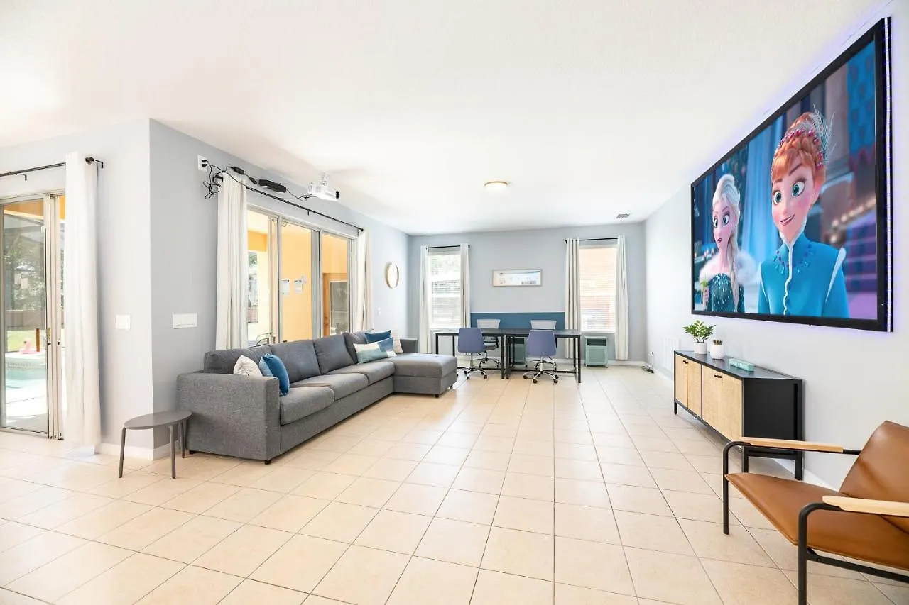 Family Retreat 6br With Private Pool, & Theater Near * Kissimmee