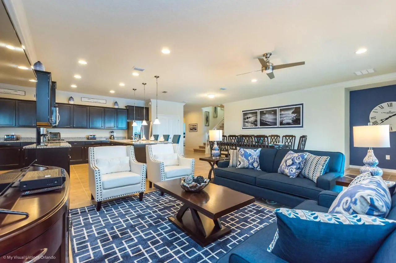 Bsv1868 - Luxury 9 Bedroom/6 Full Bath With Free Wi-fi, Pool & Games * Kissimmee