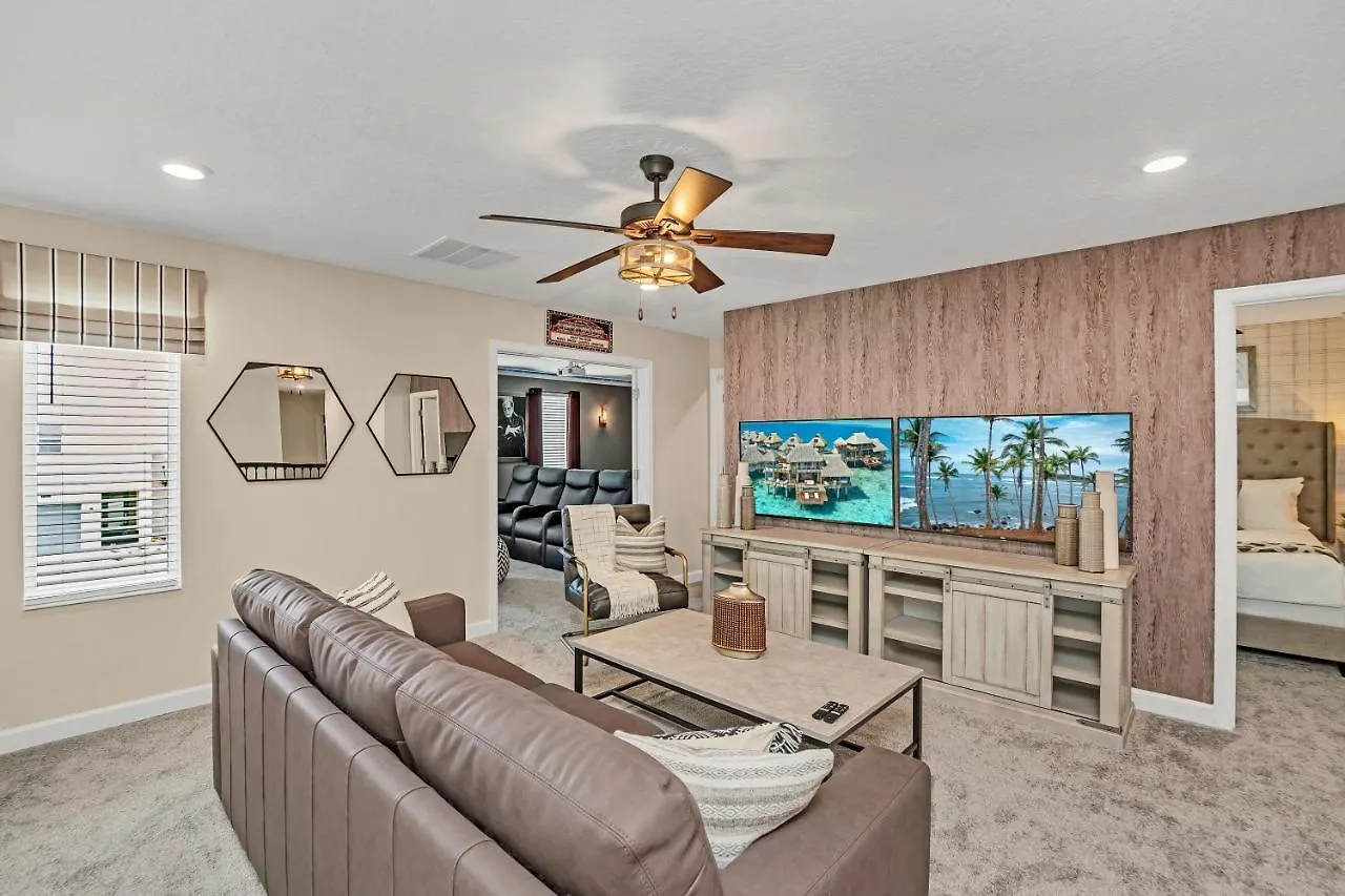 Large Villa, Private Poolgame Roommovie Theater Kissimmee