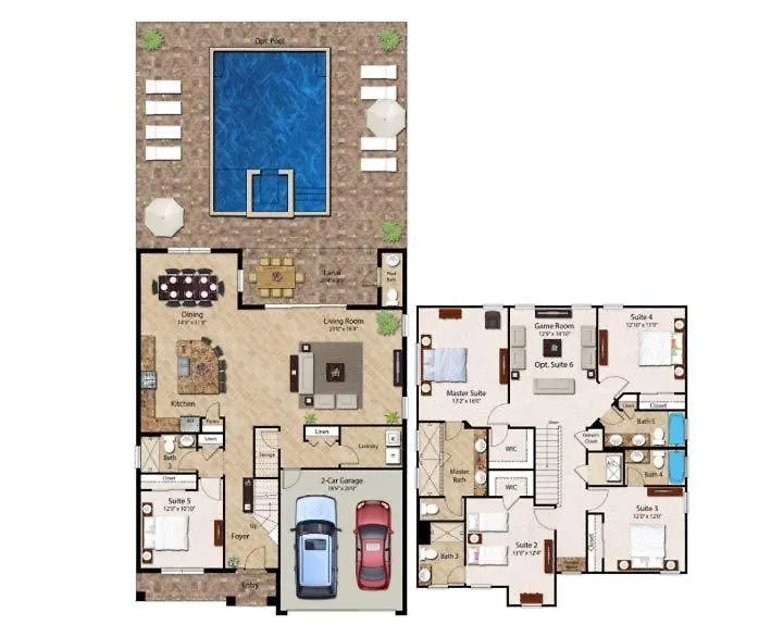 Colorful 5 Bdrm With Game In Encore *