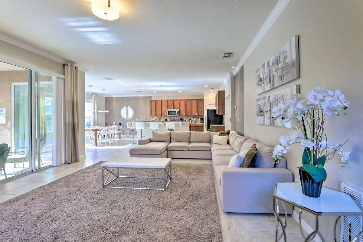 Villa Huge 6br 6bath & Private Pool Min To Disney *