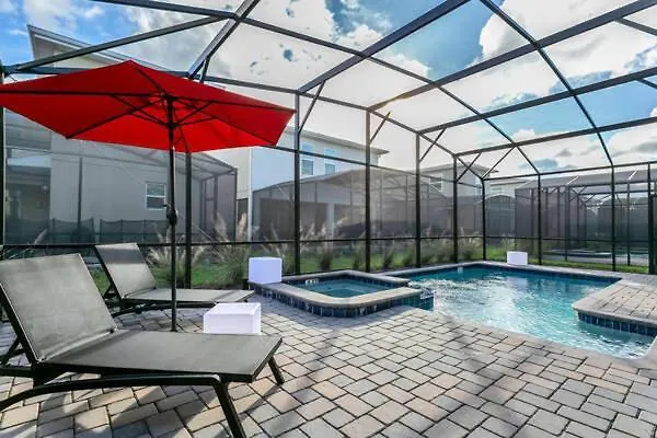 Amazing Family 8min Disneyworld Pool/spa Sleeps 24 Holiday home *