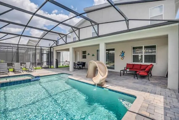 Decorated 8min Disneyworld Pool/spa Sleeps 22 *