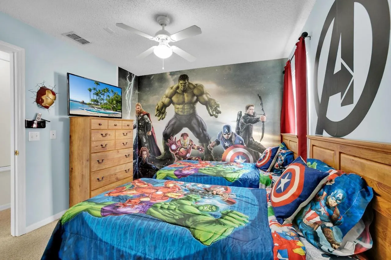 Large 6br Themed Family Near World Kissimmee