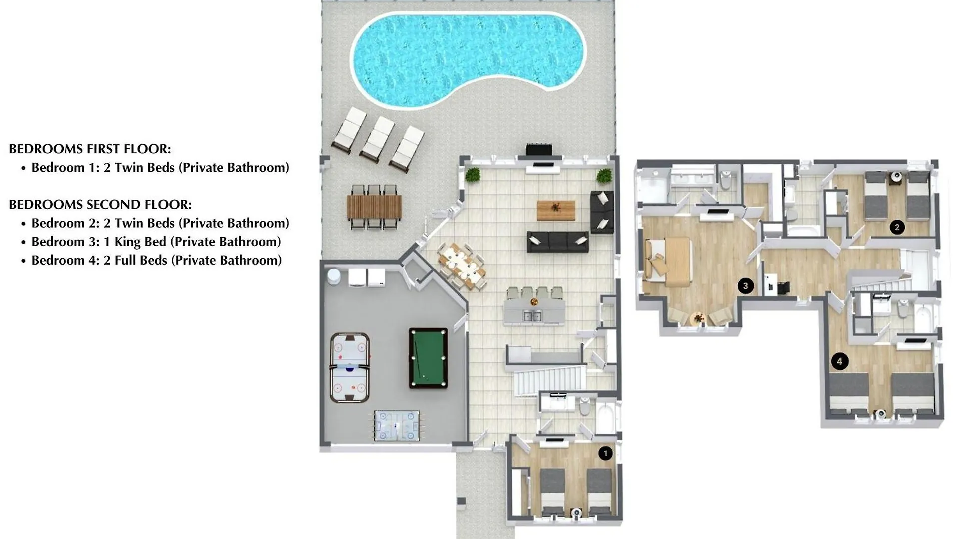 4 Bedrooms - 4 Bathrooms - Bella Vida 440 Lf Holiday home