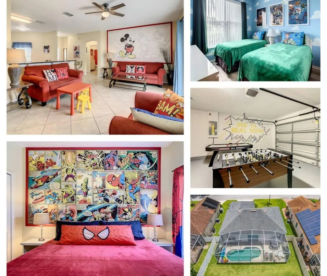 H504e Single Level Pool Themed By Holiday home Kissimmee