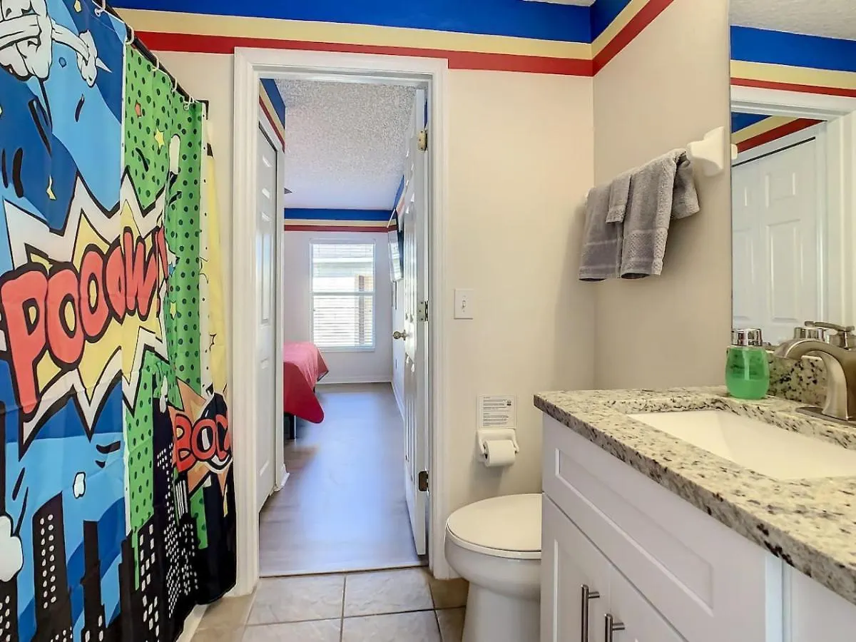H8536 Single Level Pool 5 Bed Near Holiday home Kissimmee