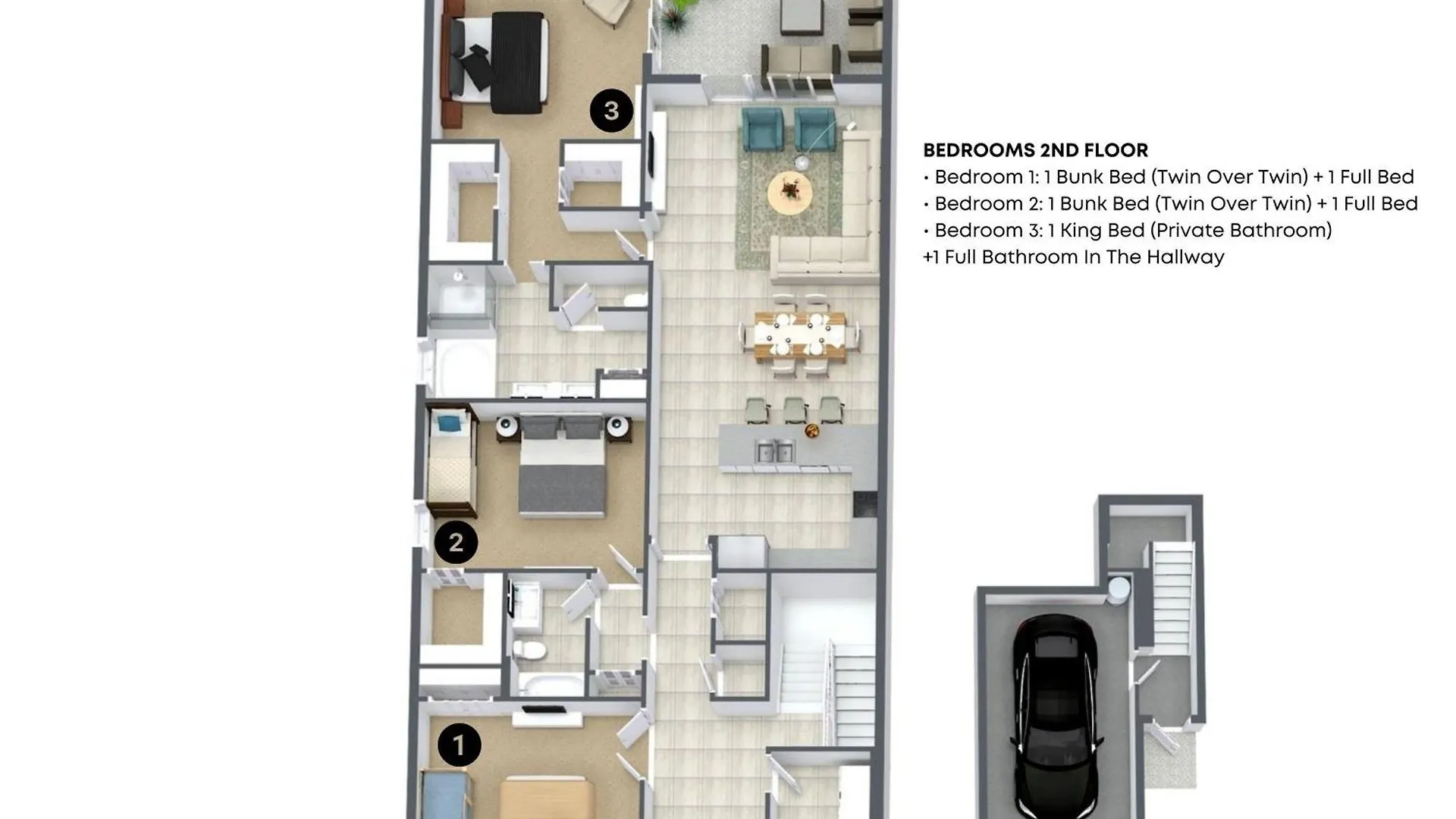 3 Bedrooms- 3 Bathrooms Champions Gate 1143 Cd Holiday home