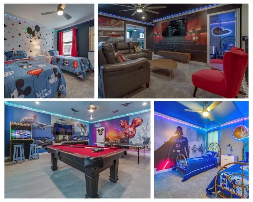 9 Bedroom Family Friendly Retreat - Private Pool Country house Kissimmee