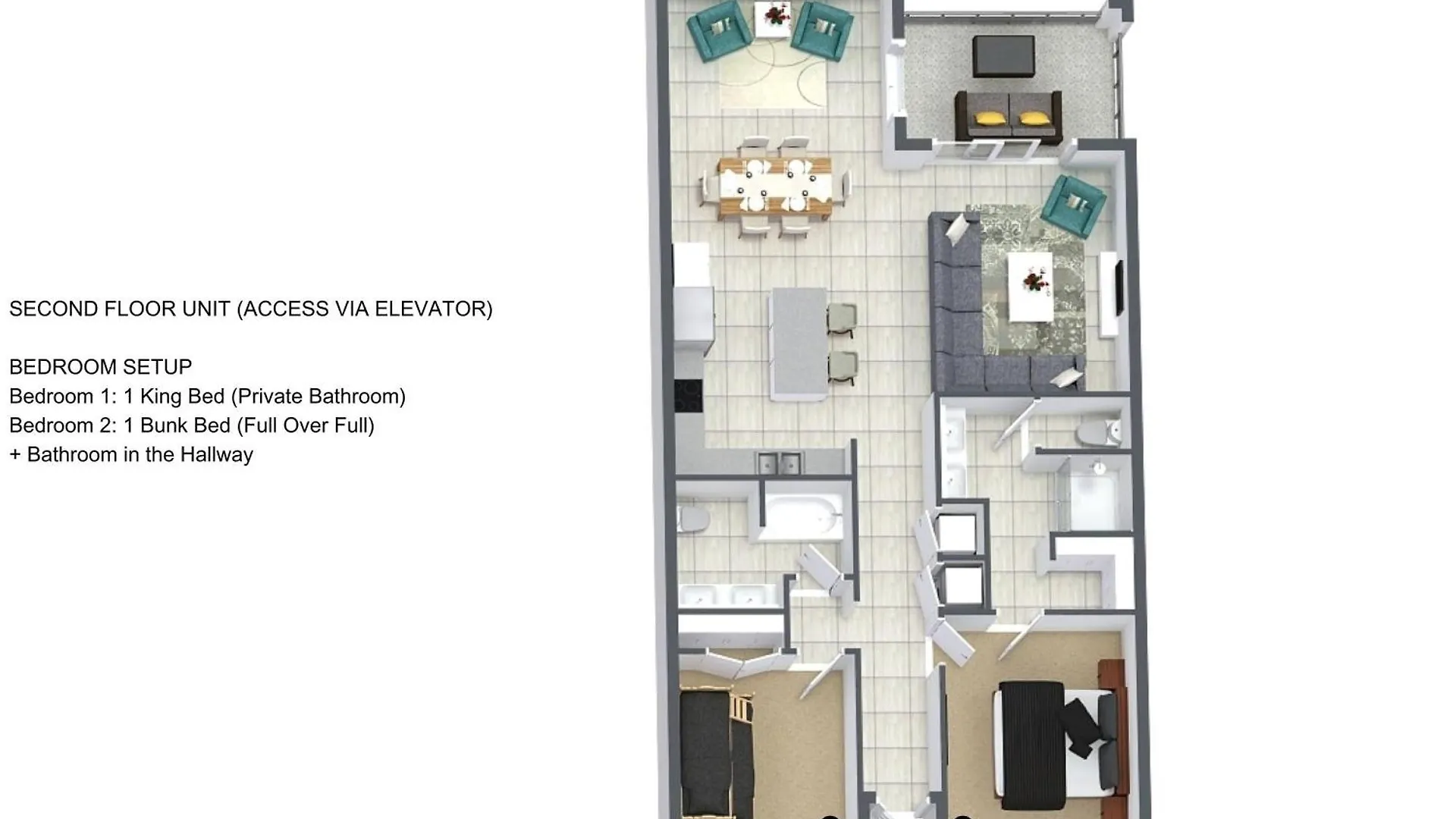 2 Bedrooms- 2 Bathrooms- Storey 4751-207 Ct *