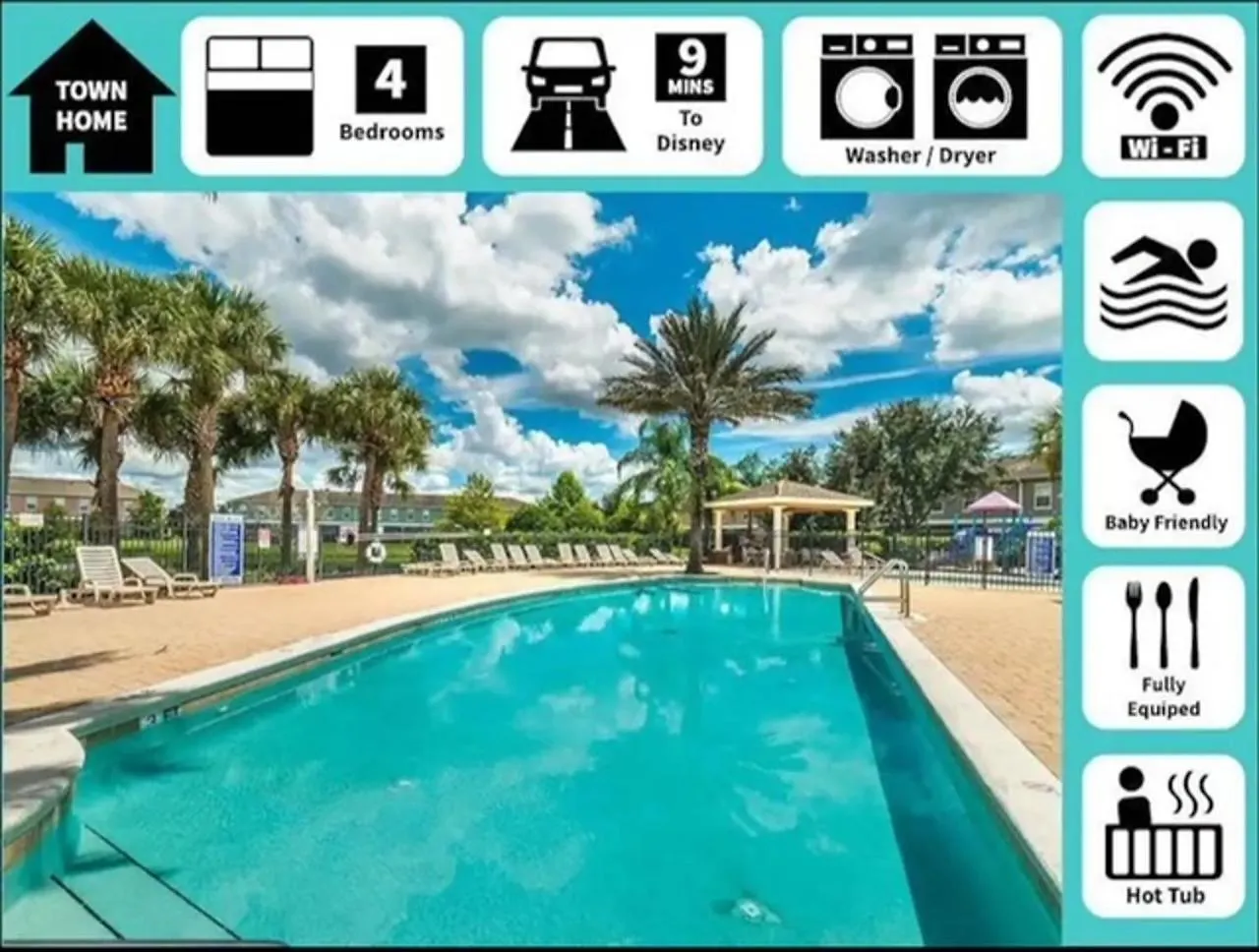 Holiday home Cozy 4bdhome By Lake Prime Location Disney *