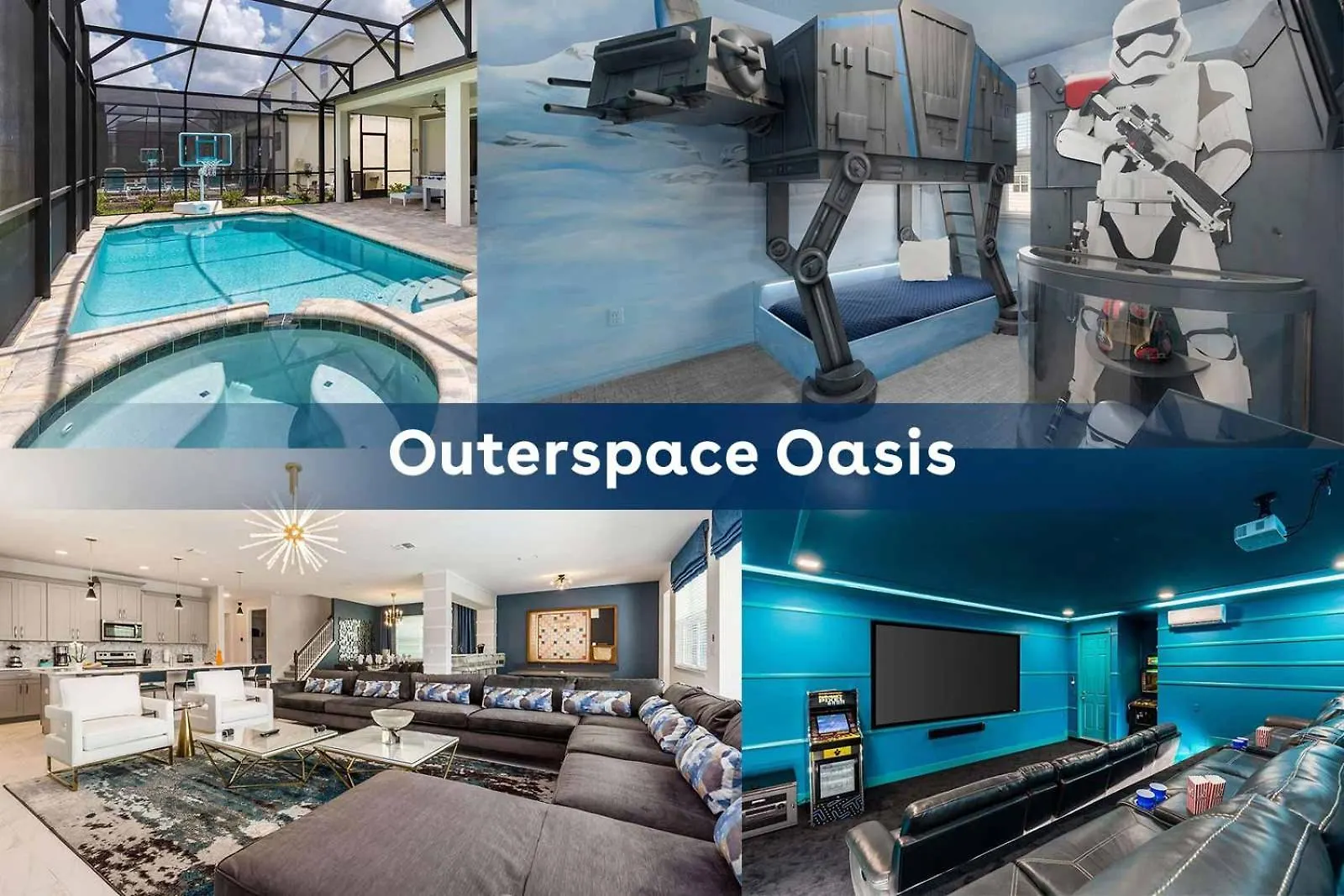 Stellar With Space Br, Theater, Arcade & Pool Kissimmee
