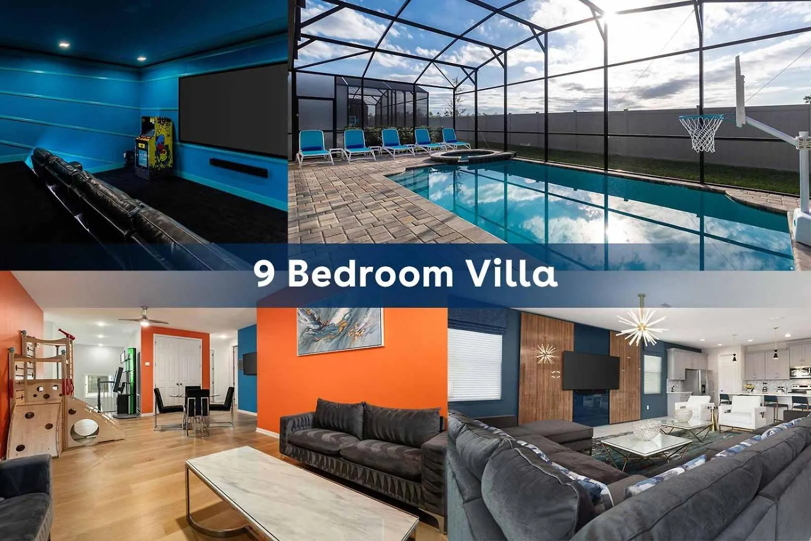Villa Stellar With Space Br, Theater, Arcade & Pool Kissimmee