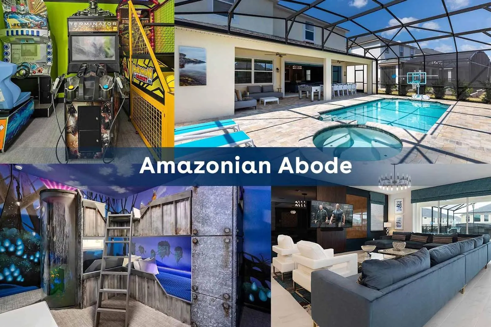Fab With Jungle Br, Theater, Arcade, Pool Villa Kissimmee