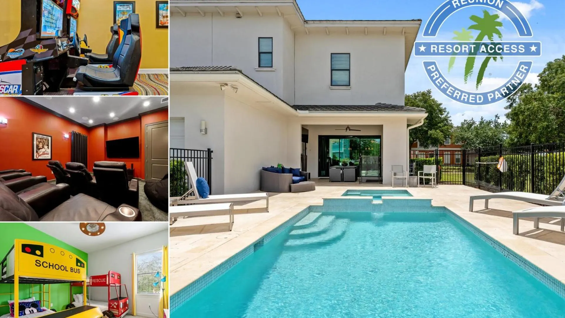 Vila 5 Star With Private Pool On Reunion And Orlando 5707 *