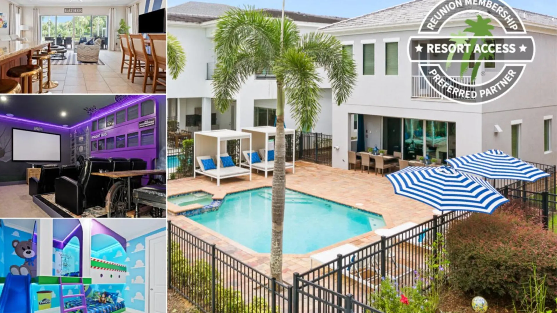 Villa Beautiful With First Class Amenities On Reunion And Orlando 5127 Kissimmee