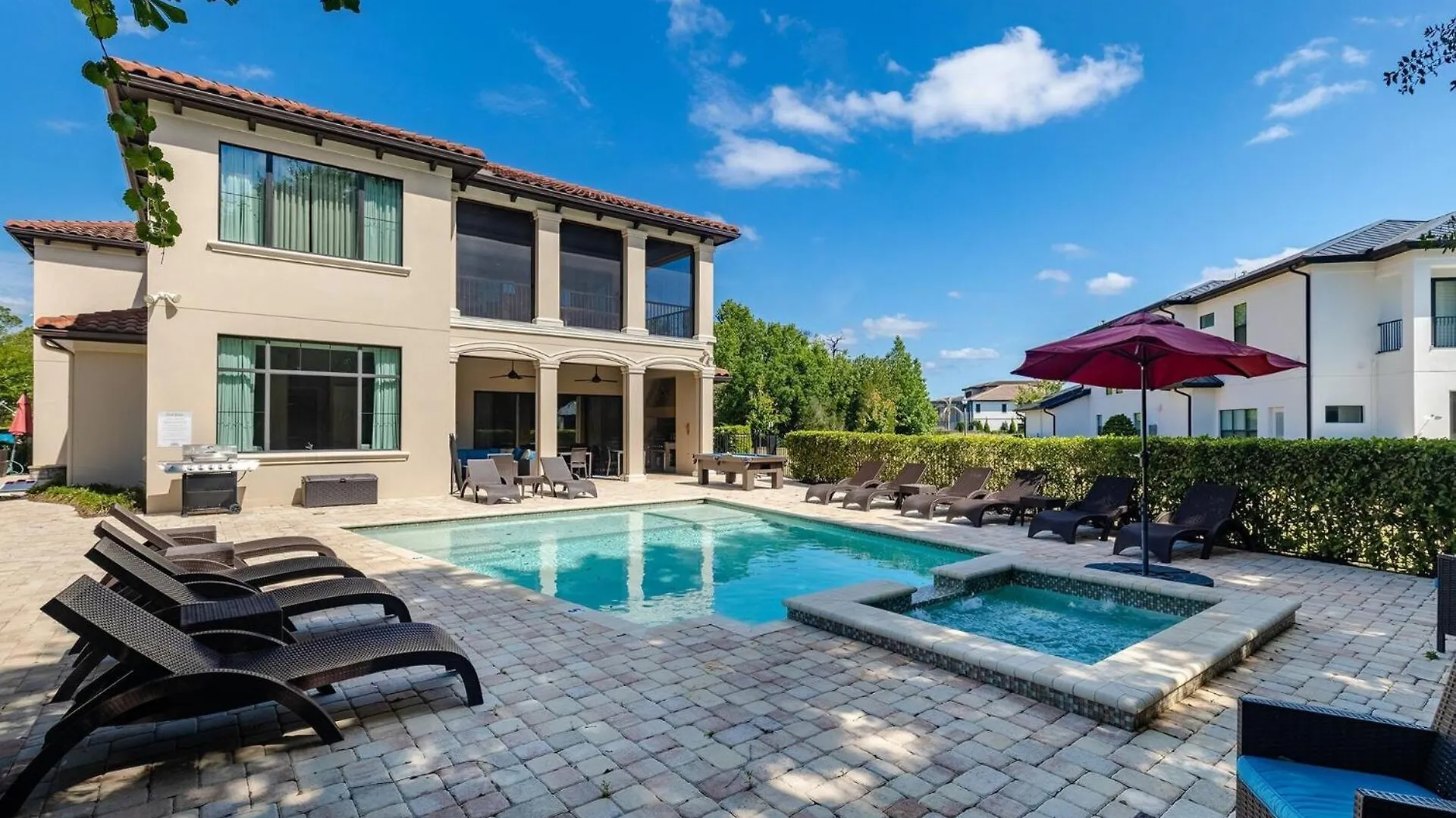 Elegant 7 Bedroom Oasis In Orlando6595 Villa Kissimmee