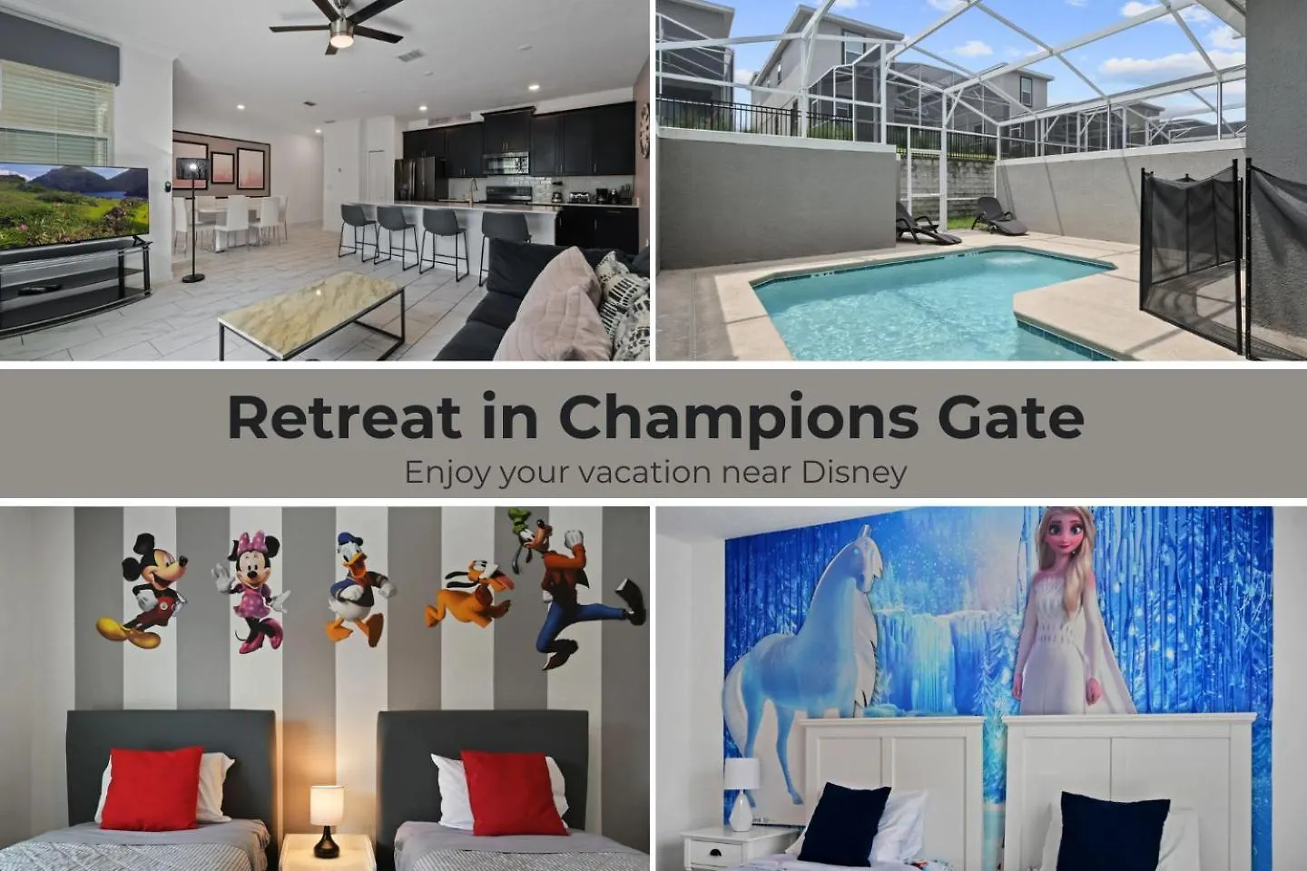 Holiday home Cozy Family Retreat With Pool Near World *