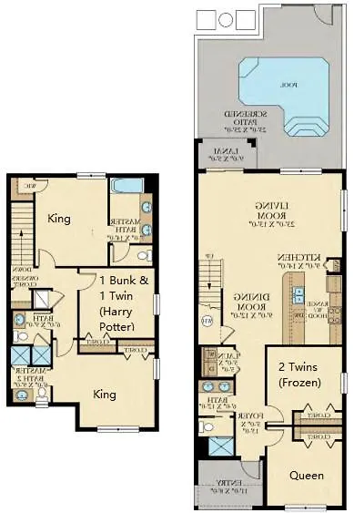 5br Stylish Championsgatetownhome W/ Private Pool *