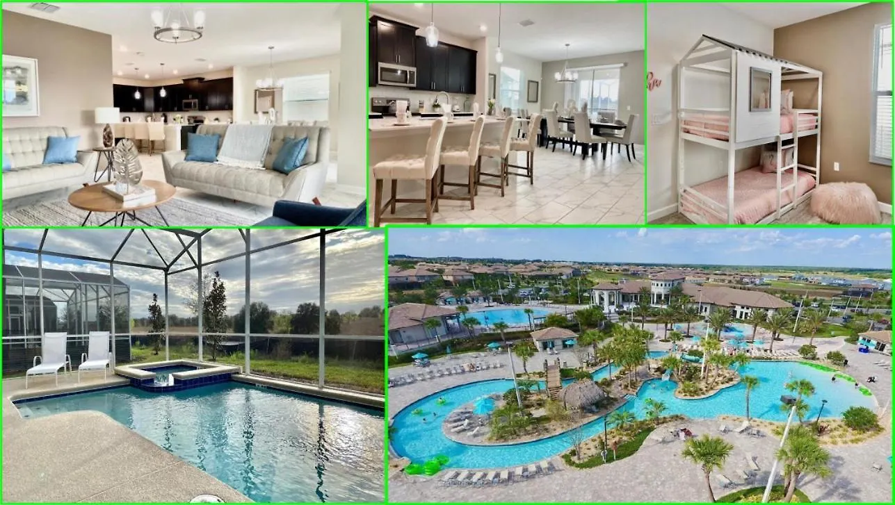 Luxury 6 Bedroom 5 Bath Pool 202 Holiday home Kissimmee