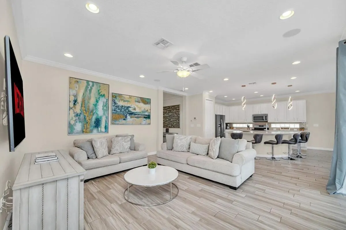 6bd, Un-suite, Pool, Spa, Grill Villa Kissimmee