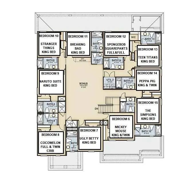 Holiday home Showstopper 15br Lakeside Villatheater Kissimmee