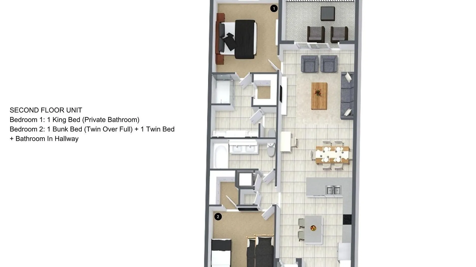 Apartment 2 Bedrooms - 2 Bathrooms - Storey 3150-205 Kissimmee