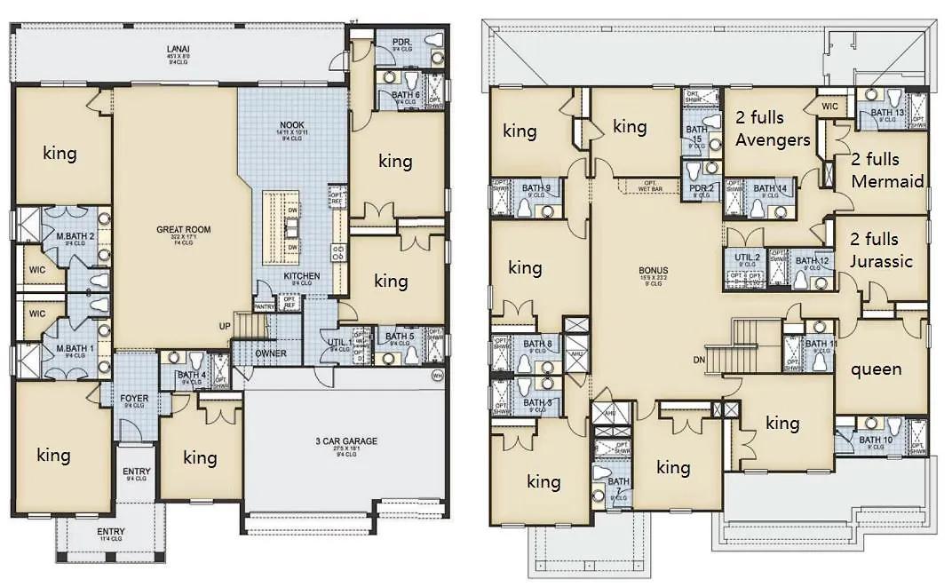 Veranda Palm 15br 34 People Pool Feriehus