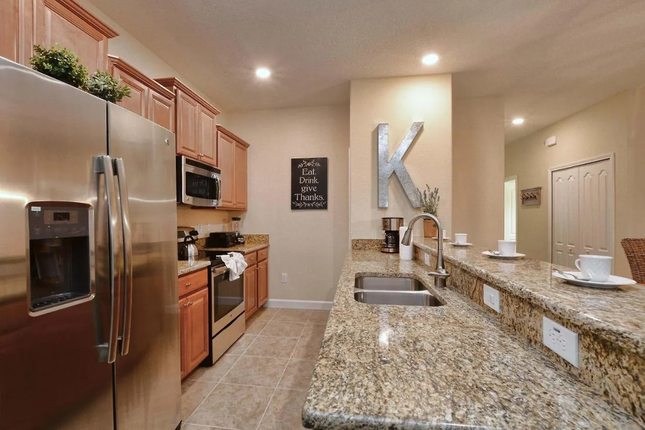 Casa de Férias Paradise Palms-5 Bed Townhouse W/splashpool-3609pp *