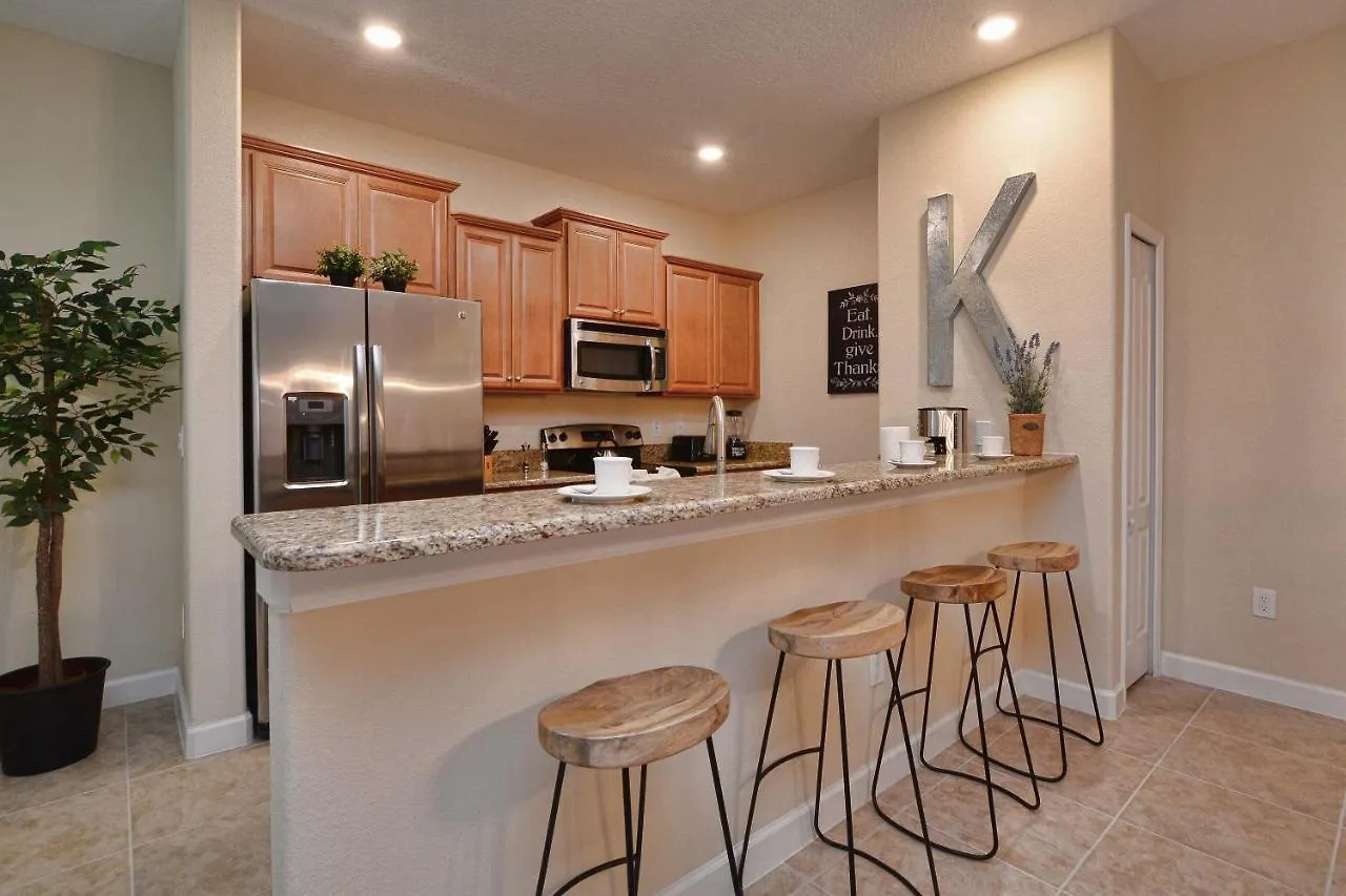 Casa de Férias Paradise Palms-5 Bed Townhouse W/splashpool-3609pp *