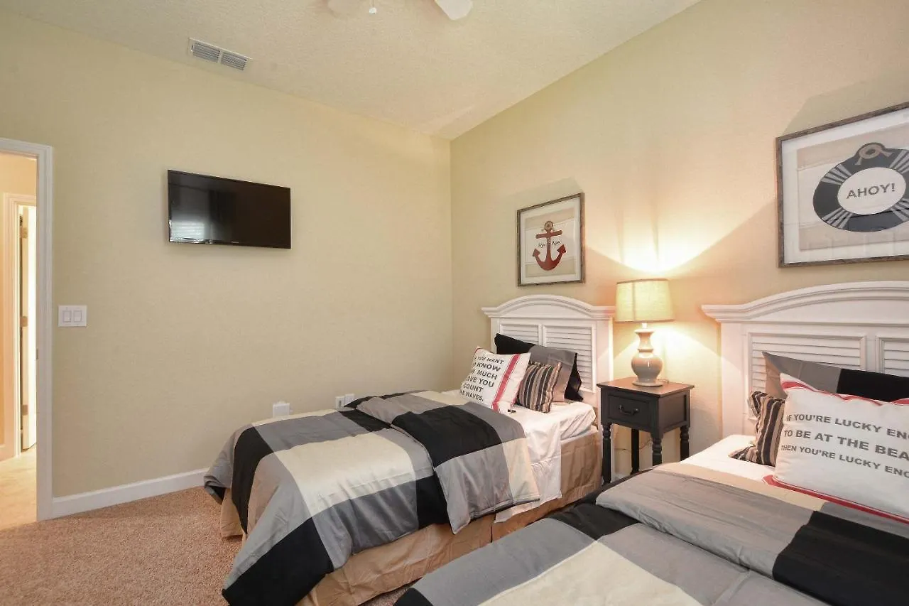 Casa de Férias Paradise Palms-5 Bed Townhouse W/splashpool-3609pp Orlando