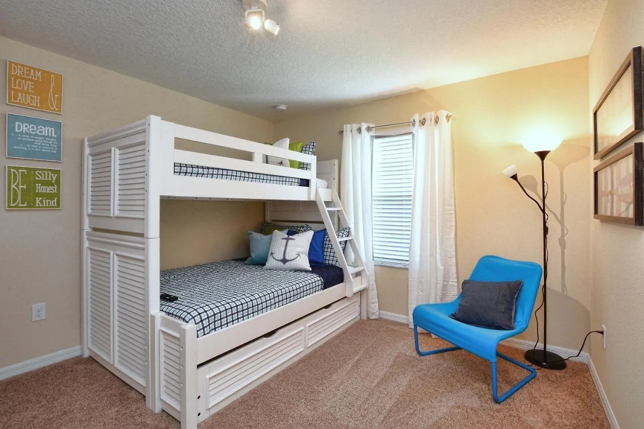 Casa de Férias Paradise Palms-5 Bed Townhouse W/splashpool-3609pp Orlando