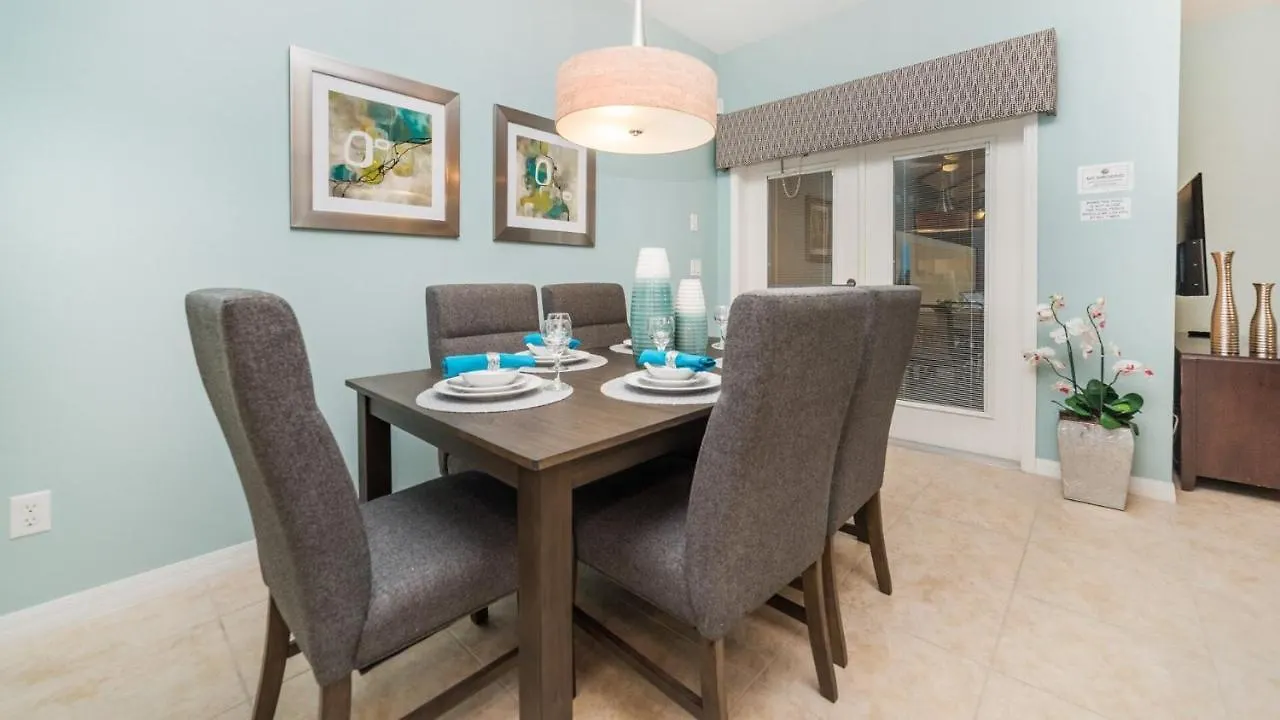 Luxury 4 Bedroom Townhome On Paradise Palms Resort, Orlando Townhome 3272 Villa Four Corners
