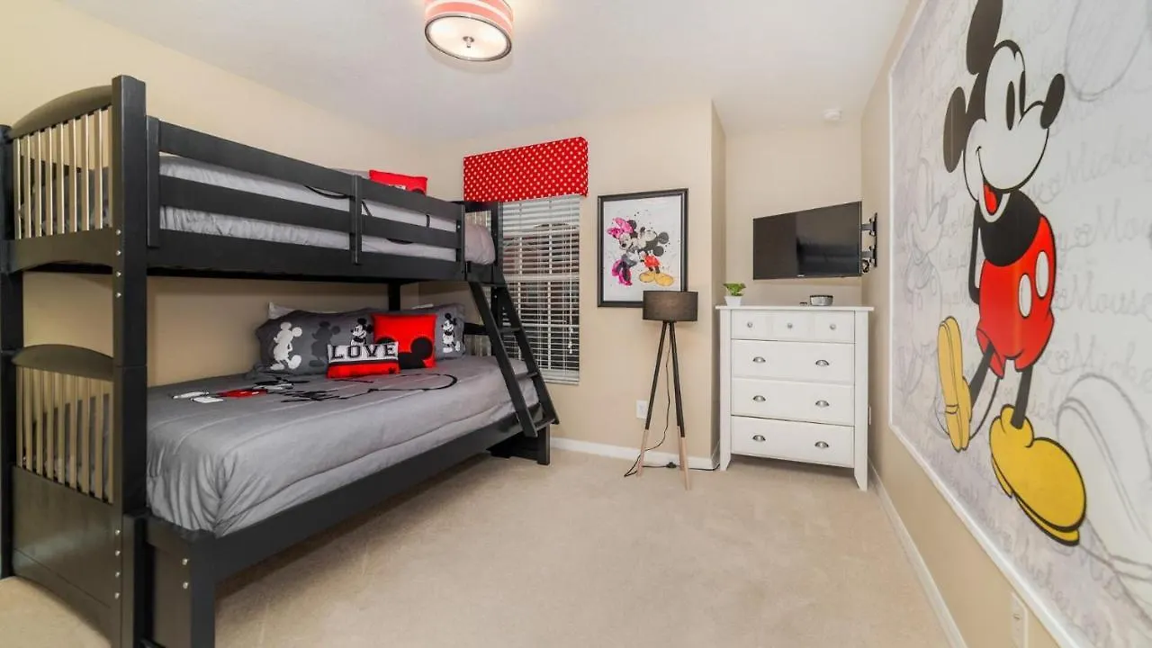 Luxury 4 Bedroom Townhome On Paradise Palms Resort, Orlando Townhome 3272 Villa Four Corners