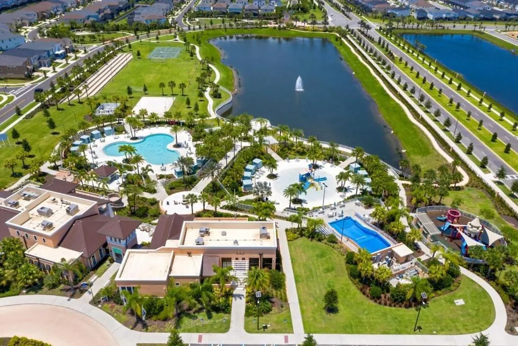 Luxury Town With Splash Pool In Solara Townhouse * Kissimmee