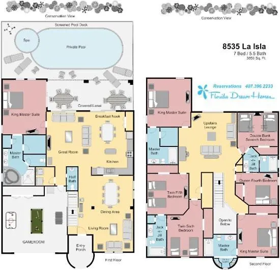 Holiday home 7 Bedrooms In Large Private Vacation By Florida Dream Homes *