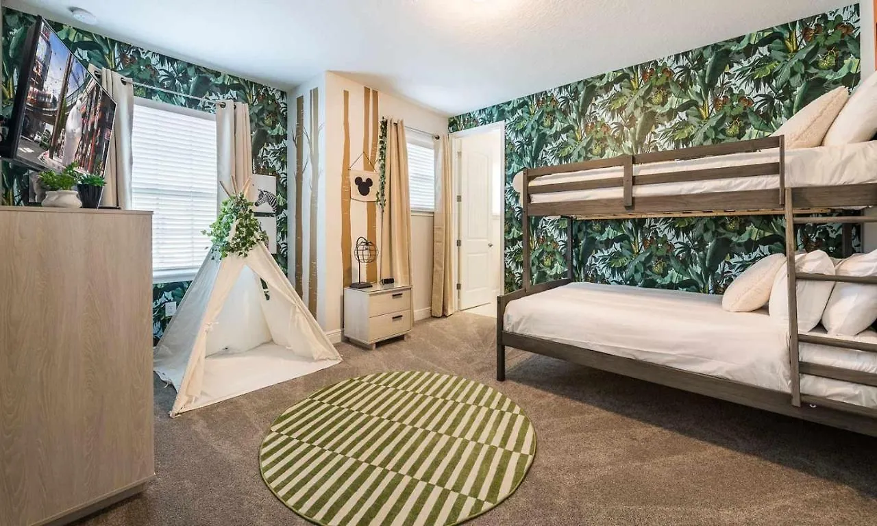 Colorful 5 Bdrm With Game In Encore Vakantiehuis Kissimmee