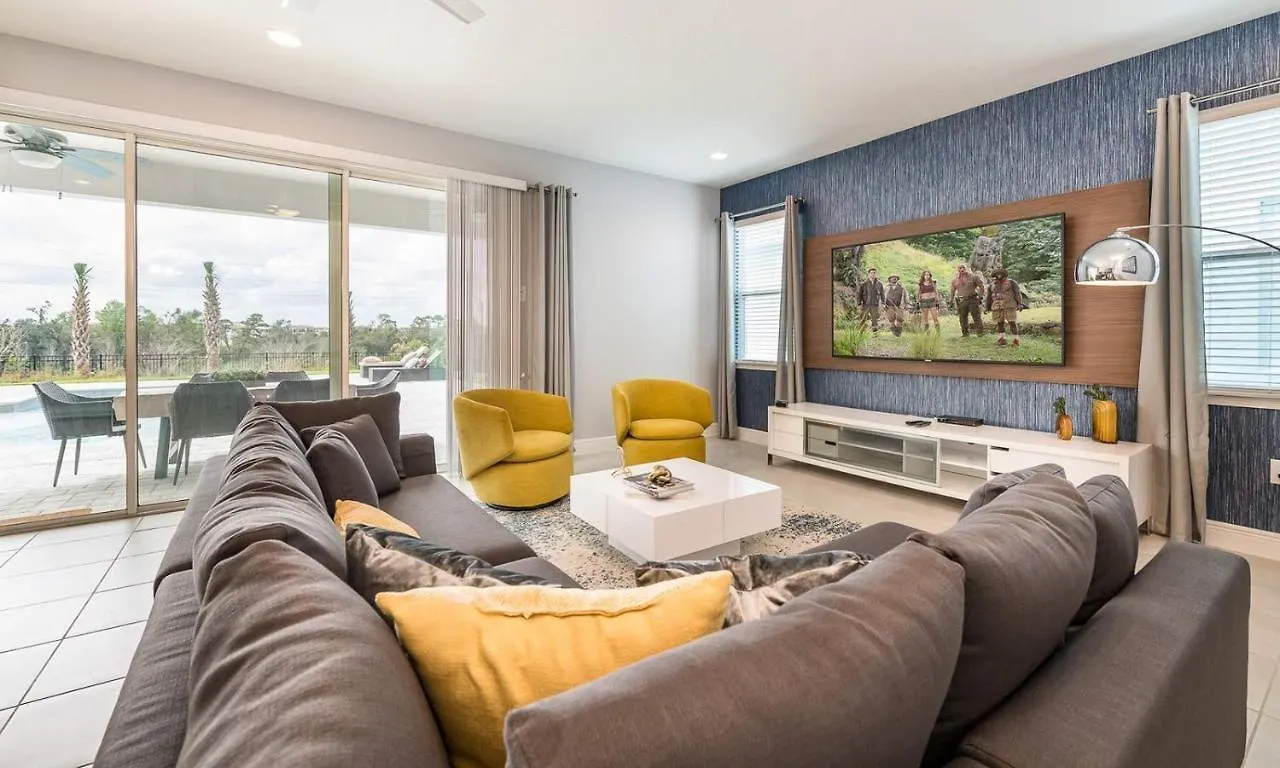 Vakantiehuis Colorful 5 Bdrm With Game In Encore Kissimmee