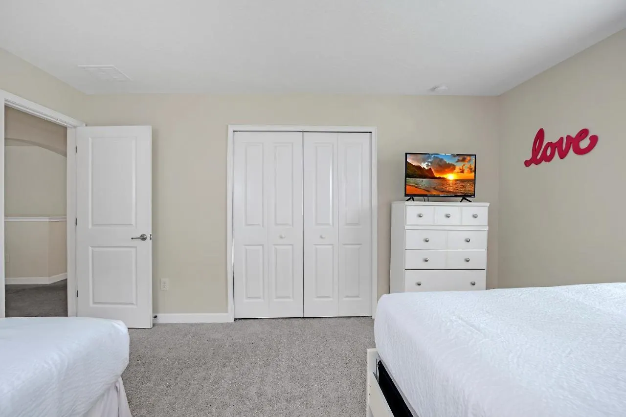 Lakeview With Private Pool And Free Water Park -10mins From Disney- בית נופש