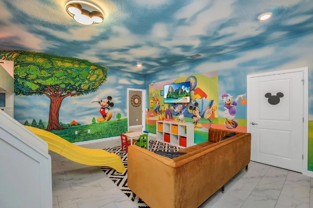 Mickey Mouse Clubhouse 8min Disneyworld Pool Sleeps 20 Kissimmee
