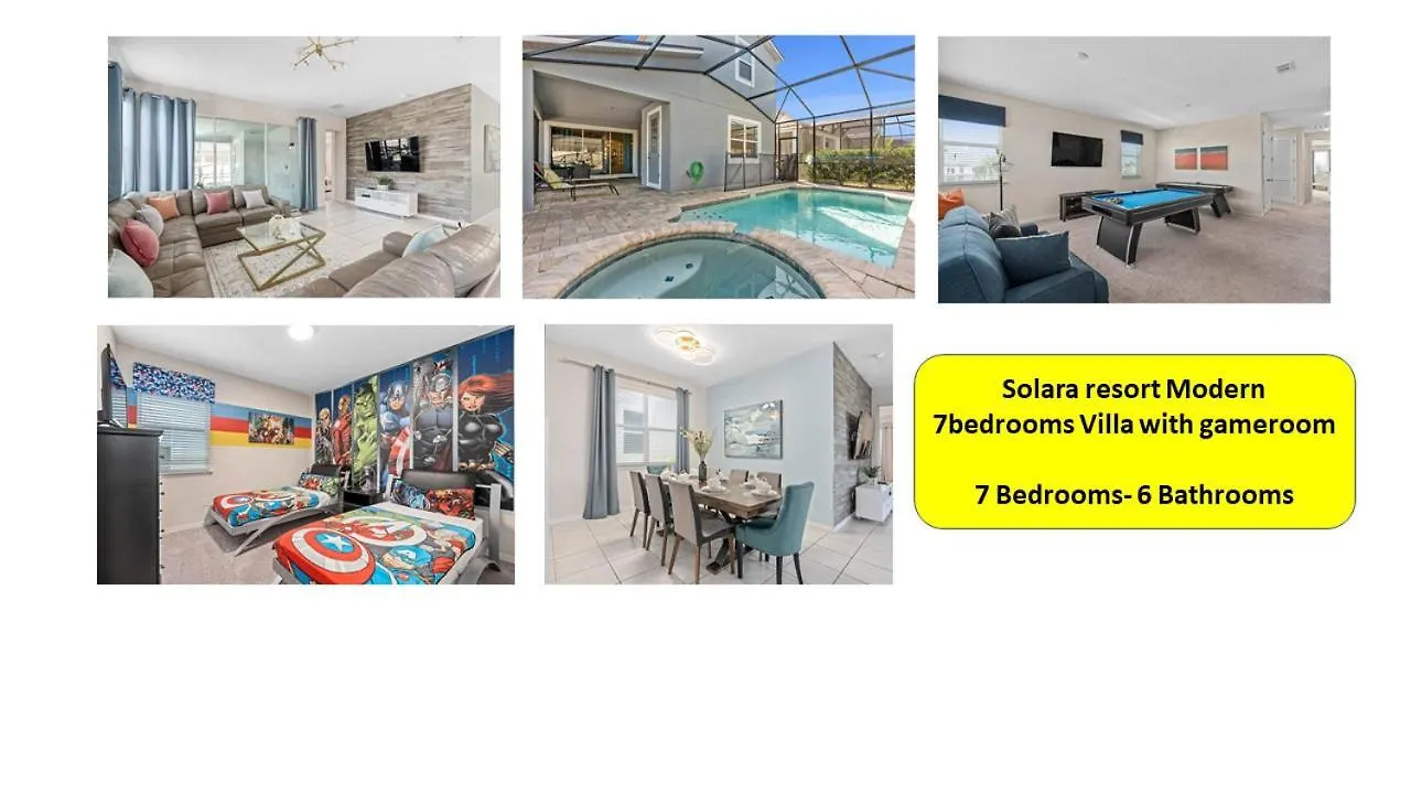 Modern Solara With Pool, 7bd *