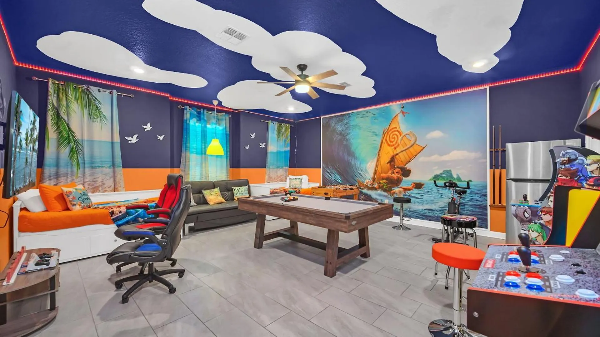 别墅 Walking To Water Park,9themed Br Gameofficetheater