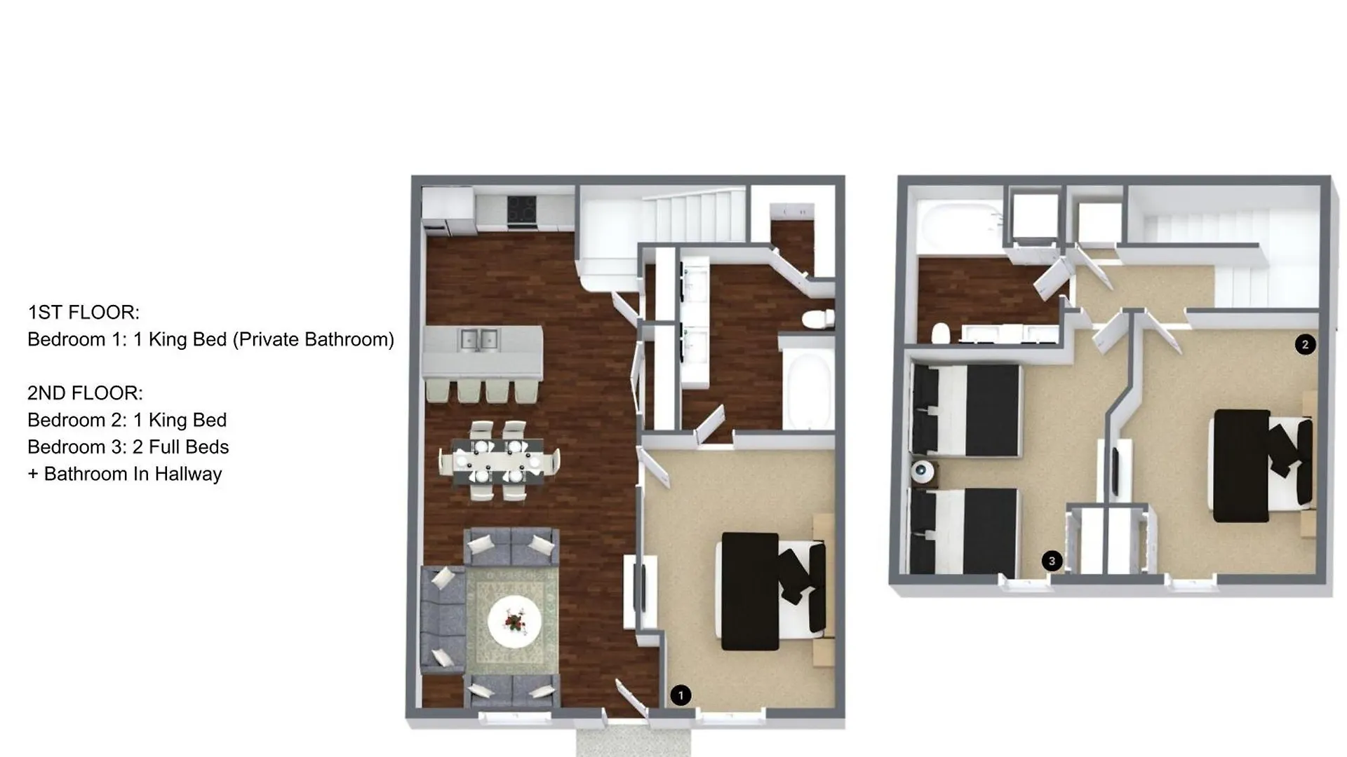 3 Bedroom- 2 Bathroom- Lucaya Village 13-107lv Kissimmee