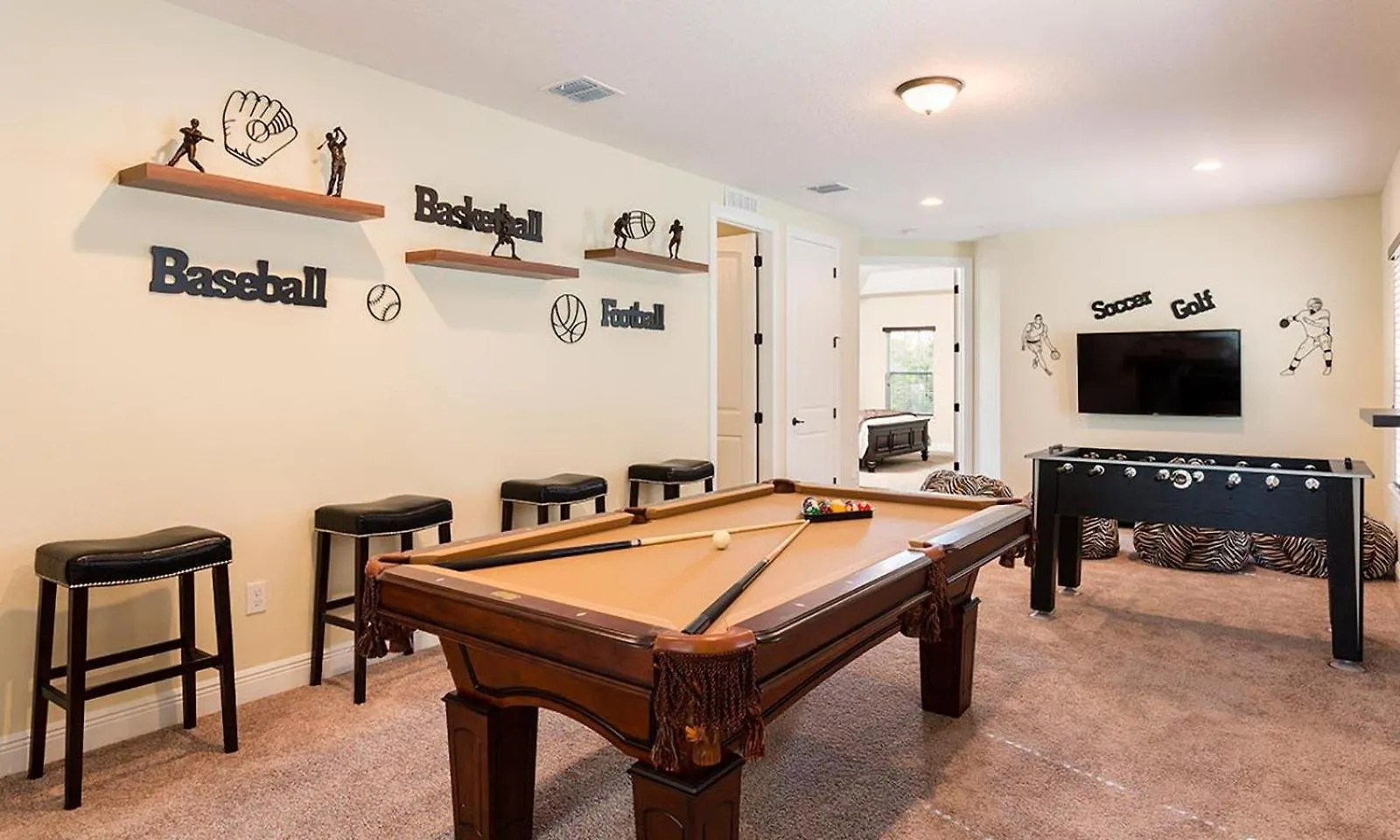 Vakantiehuis Sleek 5 Bdrm With Theater At Reunion Kissimmee