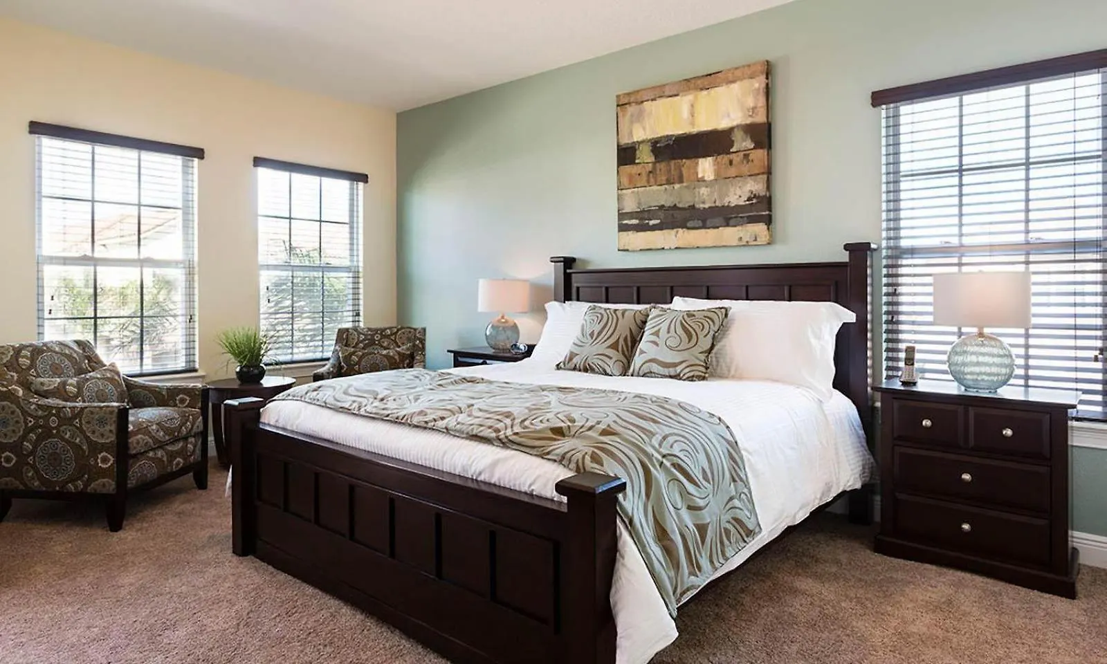 Sleek 5 Bdrm With Theater At Reunion Vakantiehuis Kissimmee
