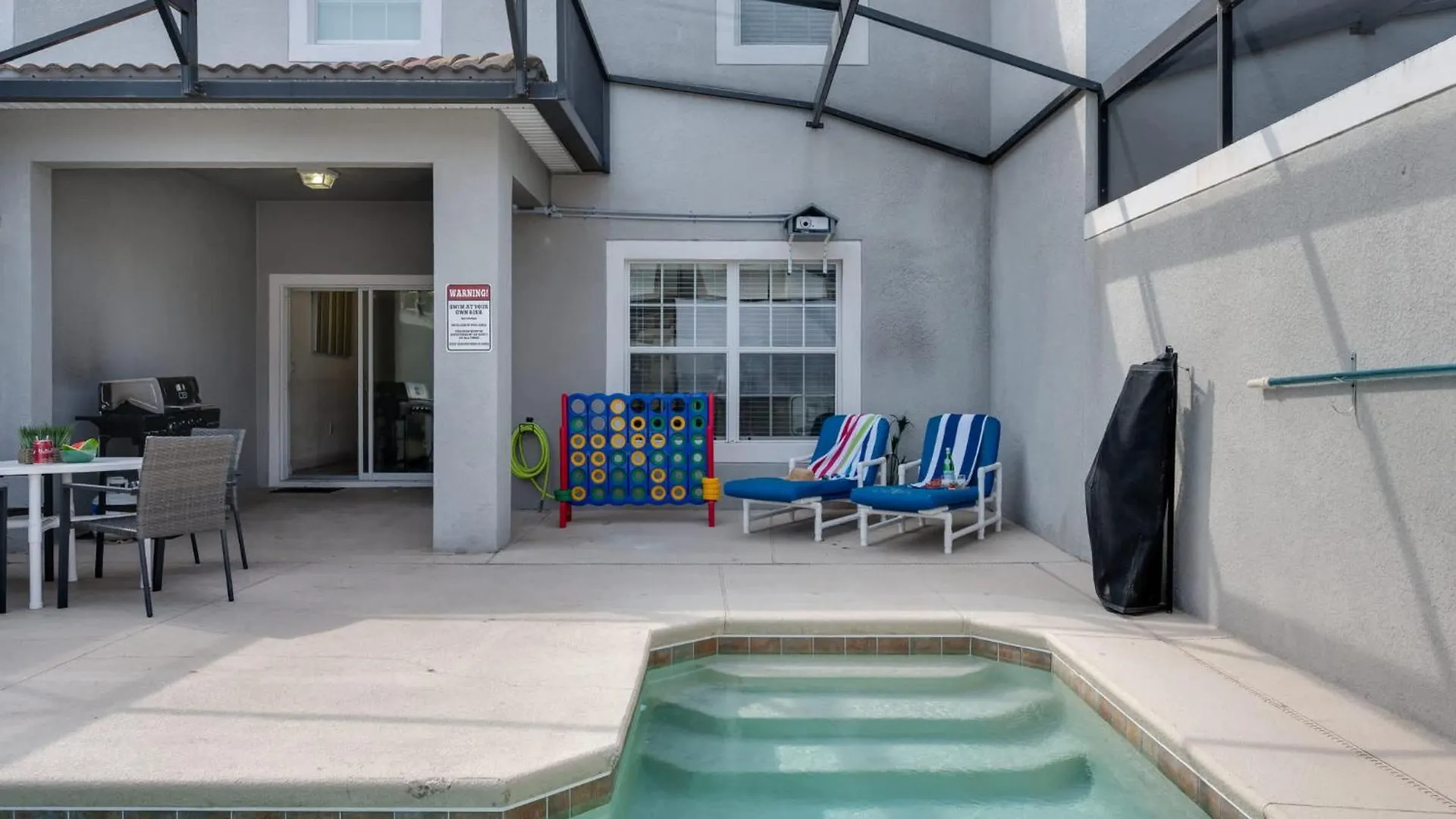 Outdoor Movie Theatre! Heated Private Pool! 4 Mi To Disney! Grill * Kissimmee