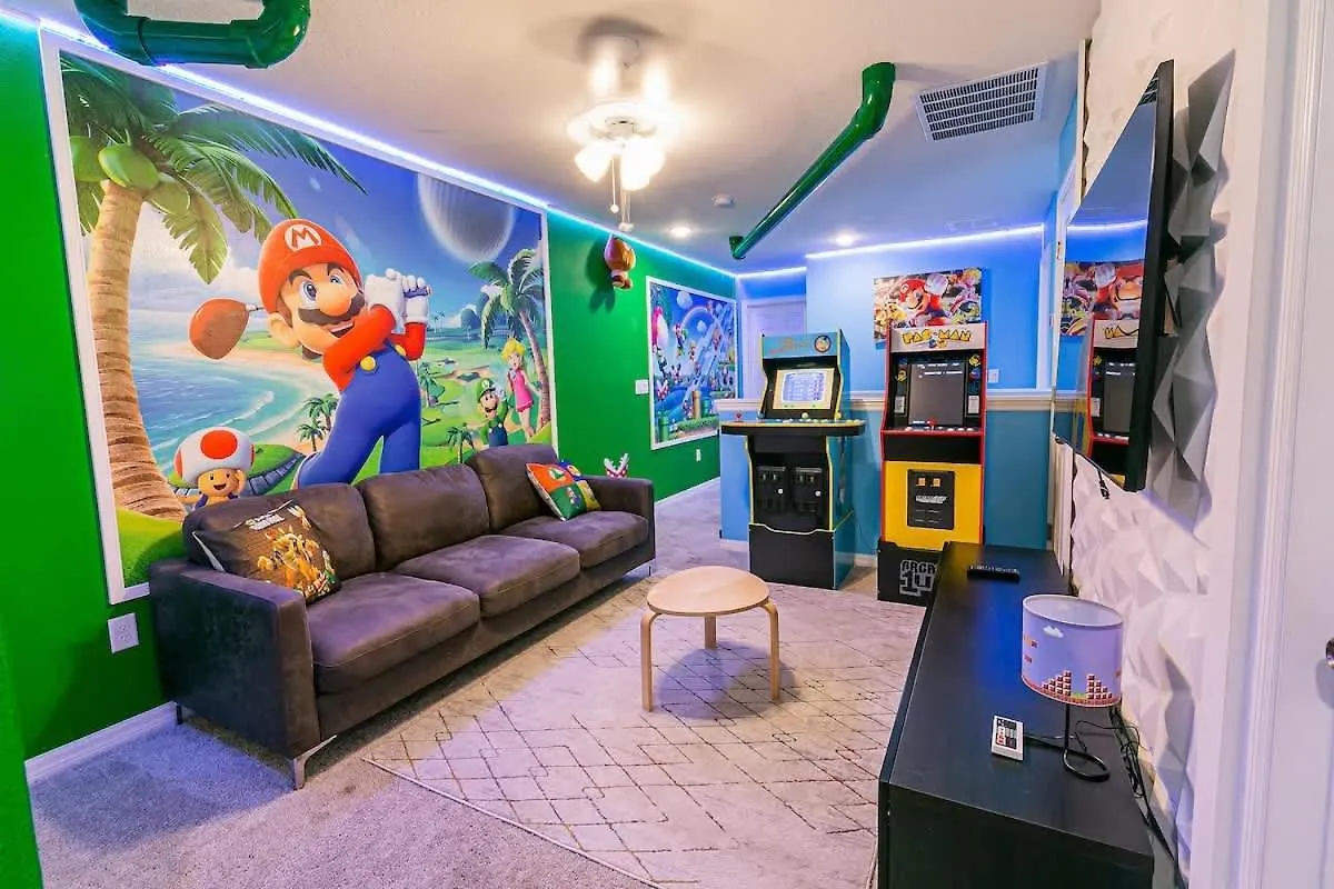 בית נופש Epic 5br Themed With Arcade Pool And
