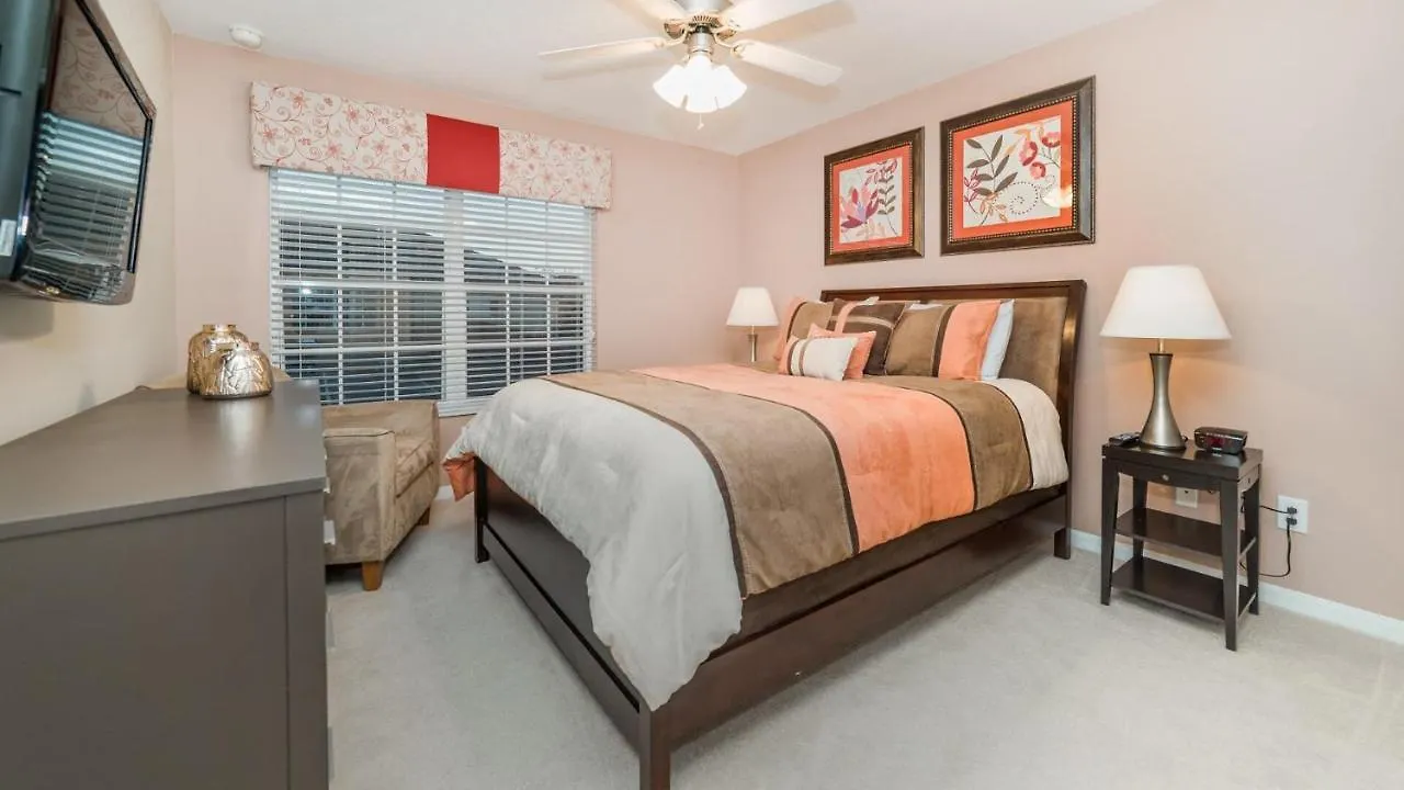 Luxury 4 Bedroom Townhome On Paradise Palms Resort, Orlando Townhome 3272 *