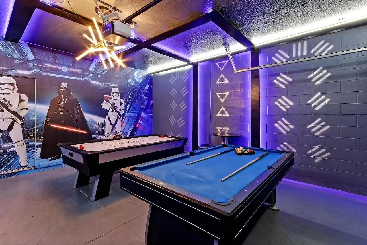 Villa Summer Promo! Star Wars Game Room! Near Disney! Private Pool And Spa! Amenities! Sleeps 16!